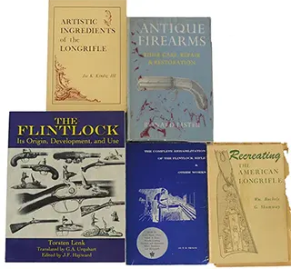 Lot of five muzzleloading books;
all used